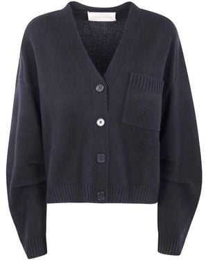 Circus Hotel Pocket Button Cardigan - Blue
