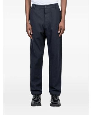Universal Works Buttoned Chino Trousers - Blue