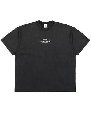 Vetements Spring Water Logo T-Shirt - Black