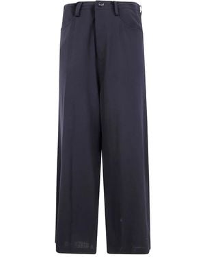 Y's Yohji Yamamoto ボタン パンツ - ブルー