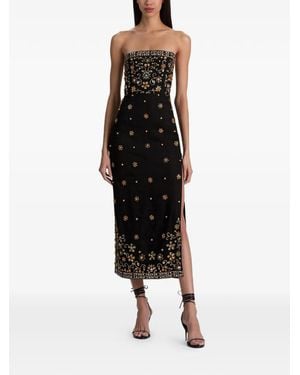 Alice + Olivia Nina Embellished Strapless Dress - Black