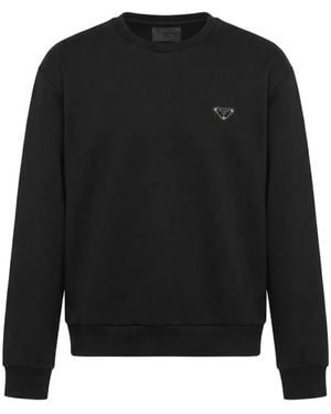 Prada Felpa Girocollo - Nero