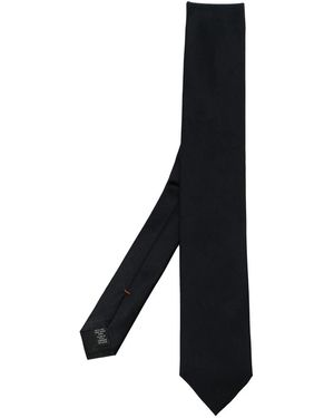 ZEGNA Corbata con extremo en punta - Negro