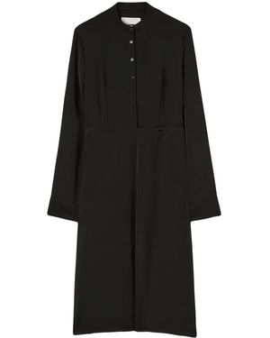 Jil Sander ボタン シャツドレス - ブラック