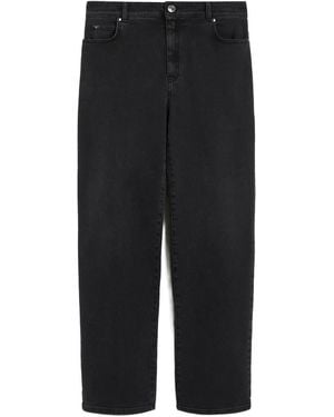 Max Mara Cinese Straight-Leg Jeans - Black
