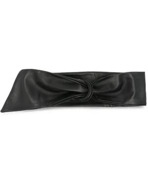 Jacquemus Twisted Leather Belt - Black