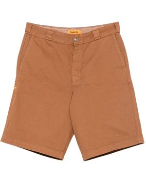 Replay Bermudas Con Parche Del Logo - Marrón
