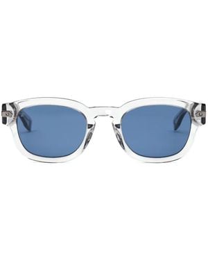 Hublot Rounded-Frame Keyhole-Bridge Sunglasses - Blue