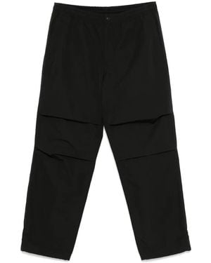 Theory Cotton-Blend Loose-Fit Pants - Black