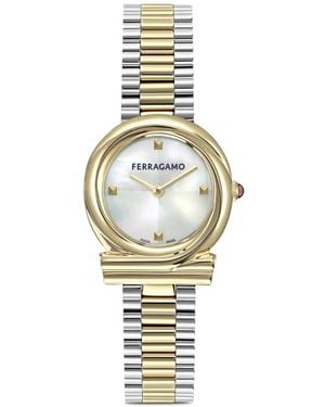 Ferragamo Gancini Twisted 28Mm Watch - Metallic