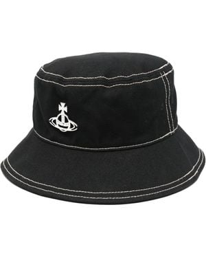 Vivienne Westwood Orb Bucket Hat - Black