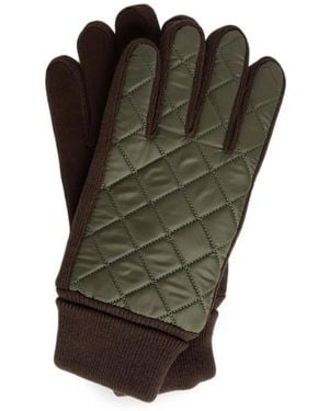 Barbour Gesteppte Magnus Handschuhe - Grün