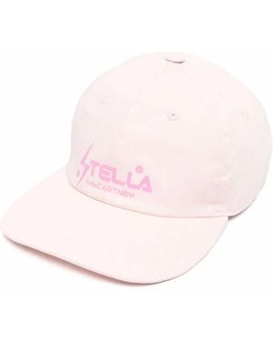 Stella McCartney Logo-Print Flat-Peak Cap - Pink