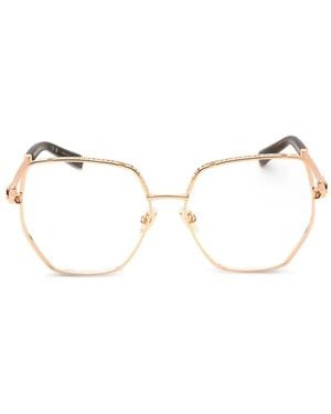 Philipp Plein Geometric-Frame Glasses - Natural
