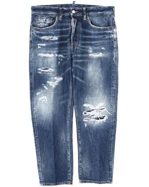 DSquared² Distressed Faded-Effect Jeans - Blue