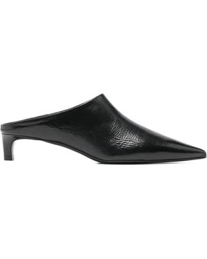 Jil Sander Mules Con Puntera En Punta - Negro
