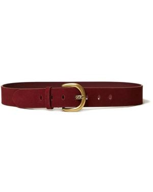 Twinset Suede Buckle Belt - Red