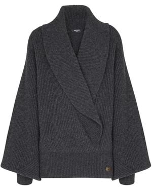 Balmain Maglione A Portafoglio - Nero