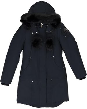 Moose Knuckles Hooded Parka Coat - Blue