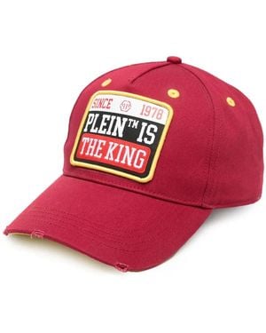Philipp Plein Casquette À Patch Logo - Rouge