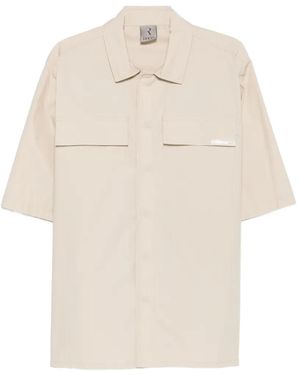 Rhun Short-Sleeve Flap-Pocket Shirt - White