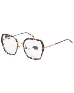 Chopard Tortoiseshell-Effect Geometric-Frame Glasses - White