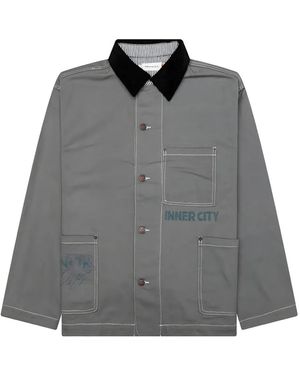 Honor The Gift Chore City-Graphic Shirt Jacket - Grey