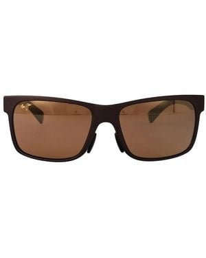 Maui Jim Rectangle-Frame Sunglasses - Brown