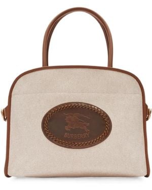 Burberry Clovelly Zip Tote - Natural