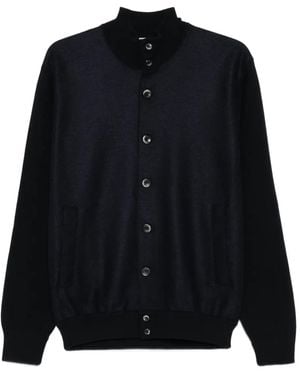 Herno Cardigan mit Stehkragen - Blau