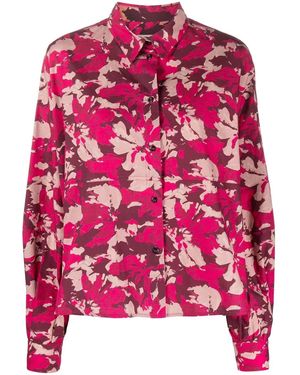 Woolrich Floral-Print Cotton Shirt - Pink