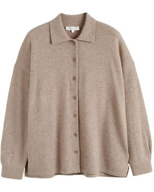 Chinti & Parker Collared Buttoned Top - Brown