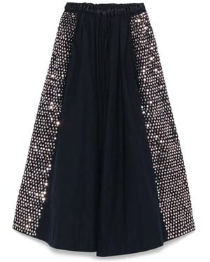 forte_forte Sequin-Embellished Midi Skirt - Black