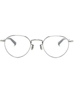 Eyevan 7285 Round-Frame Glasses - Metallic