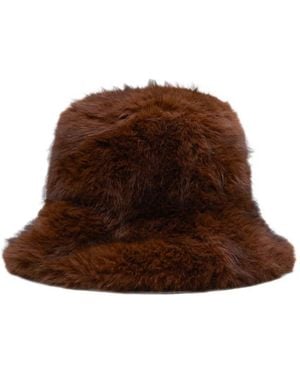 Ballantyne Faux-Fur Bucket Hat - Brown