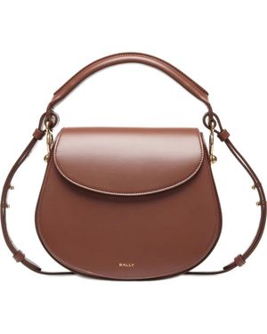 Bally La Lune Leren Crossbodytas - Bruin