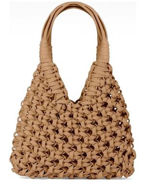 HIBOURAMA Vannifique Woven-Construction Tote Bag - Natural