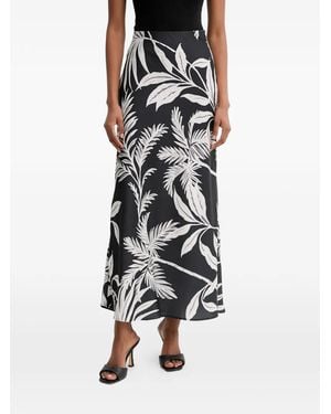 Guess Floral Maxi Skirt - Black
