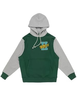 HTC My Hood Logo-Patch Drawstring Hoodie - Green