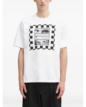 Neighborhood Graphic-Print T-Shirt - White