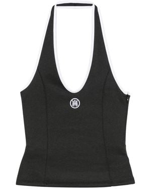 Amiri Logo-Embroidered Tank Top - Black