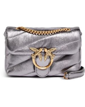 Pinko Borsa A Tracolla Trapuntata - Grigio