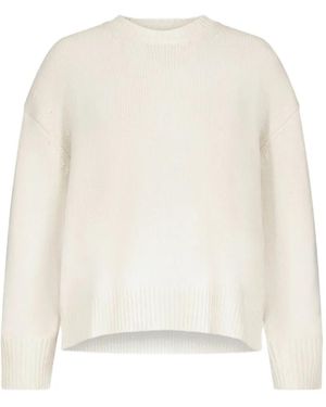 Loulou de Saison Cashmere Drop-Shoulder Sweater - White