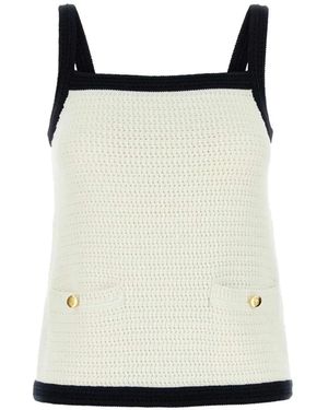 Gucci Crochet Tank Top - Natural