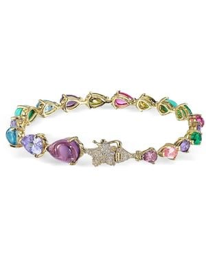 Anabela Chan Bracelet Nova En Vermeil Jaune 18 Ct À Pierres Variées - Métallisé