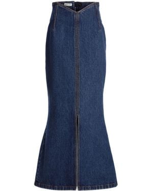 Bally Falda midi vaquera - Azul