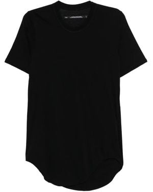 Julius T-Shirt Met Ronde Afwerking - Zwart