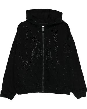 Purple Brand Veste Zippée Radial Hotfix À Capuche - Noir