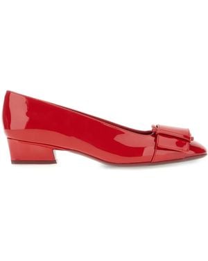 Ferragamo Lipstick Ballerinas - Red