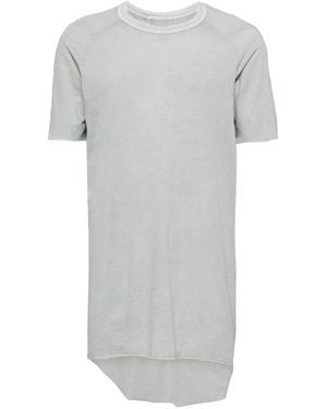 Boris Bidjan Saberi Round-Neck Cotton T-Shirt - Grey
